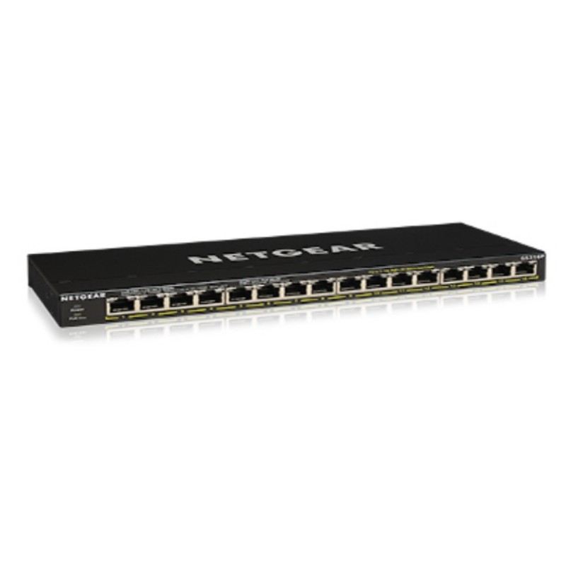 GS316P - Switch - unmanaged - 16 x 10/100/1000 (PoE+)